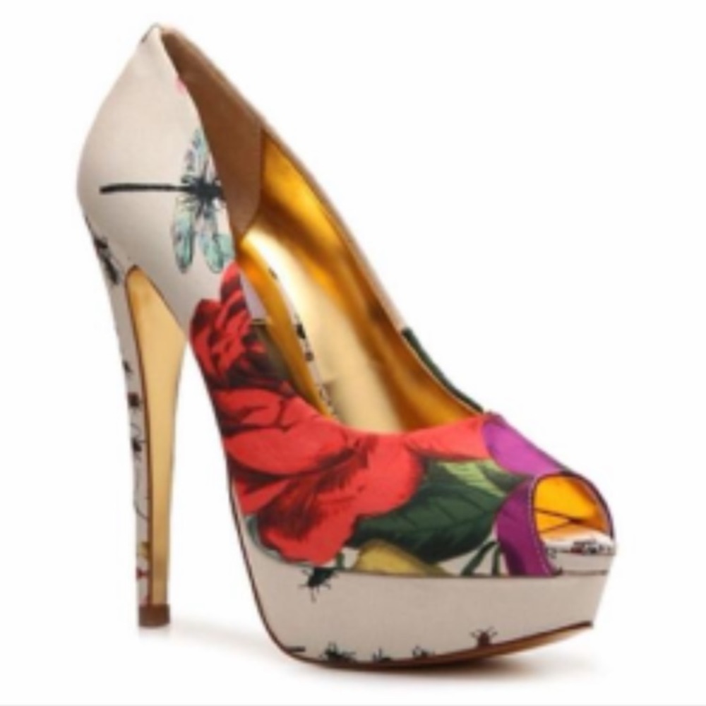 Ted Baker Satin Peep Toe Pump